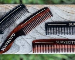 Deluxe Handle Beard Comb - Amber -Personal Care Products 5X0A0125
