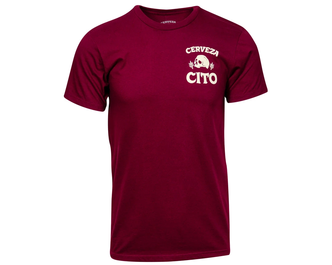 Cerveza Cito Tee - Burgundy 4 Cerveza Cito Tee - Burgundy - Image 2