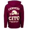 Cerveza OG Zip Up Hoodie - Maroon