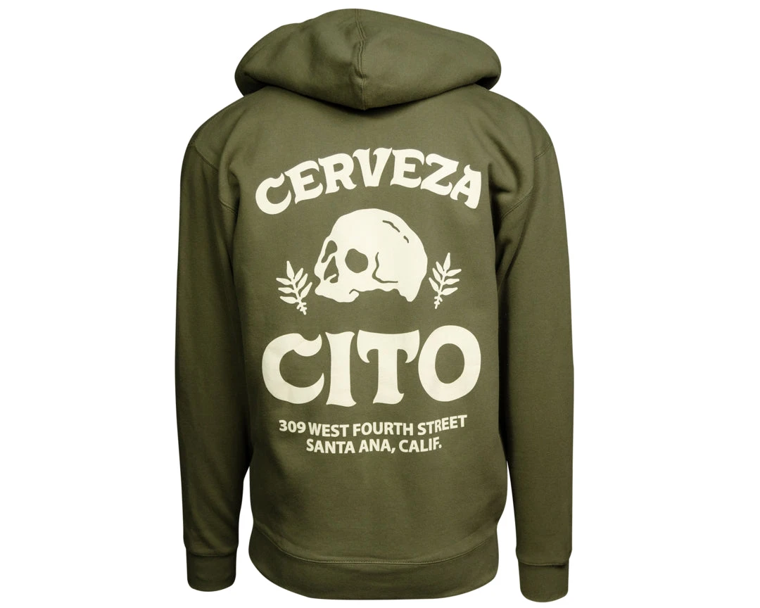 Cerveza OG Zip Up Hoodie - Green 3 Cerveza OG Zip Up Hoodie - Green