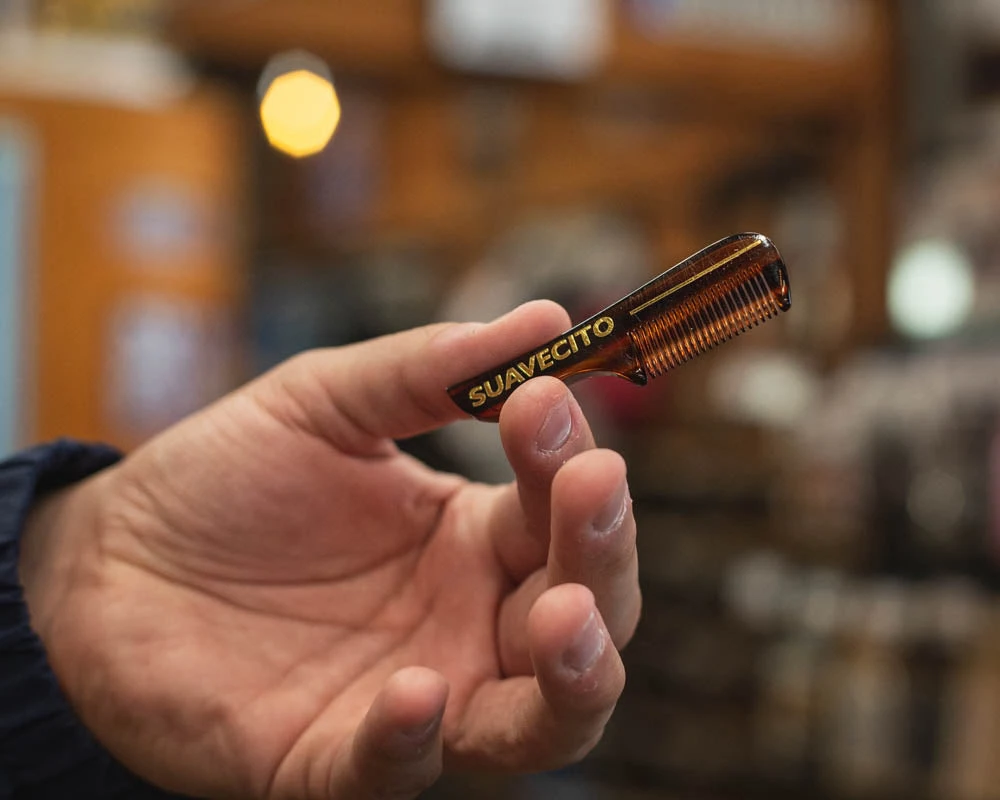 Deluxe Amber Mustache Comb 5 Deluxe Amber Mustache Comb - Image 3