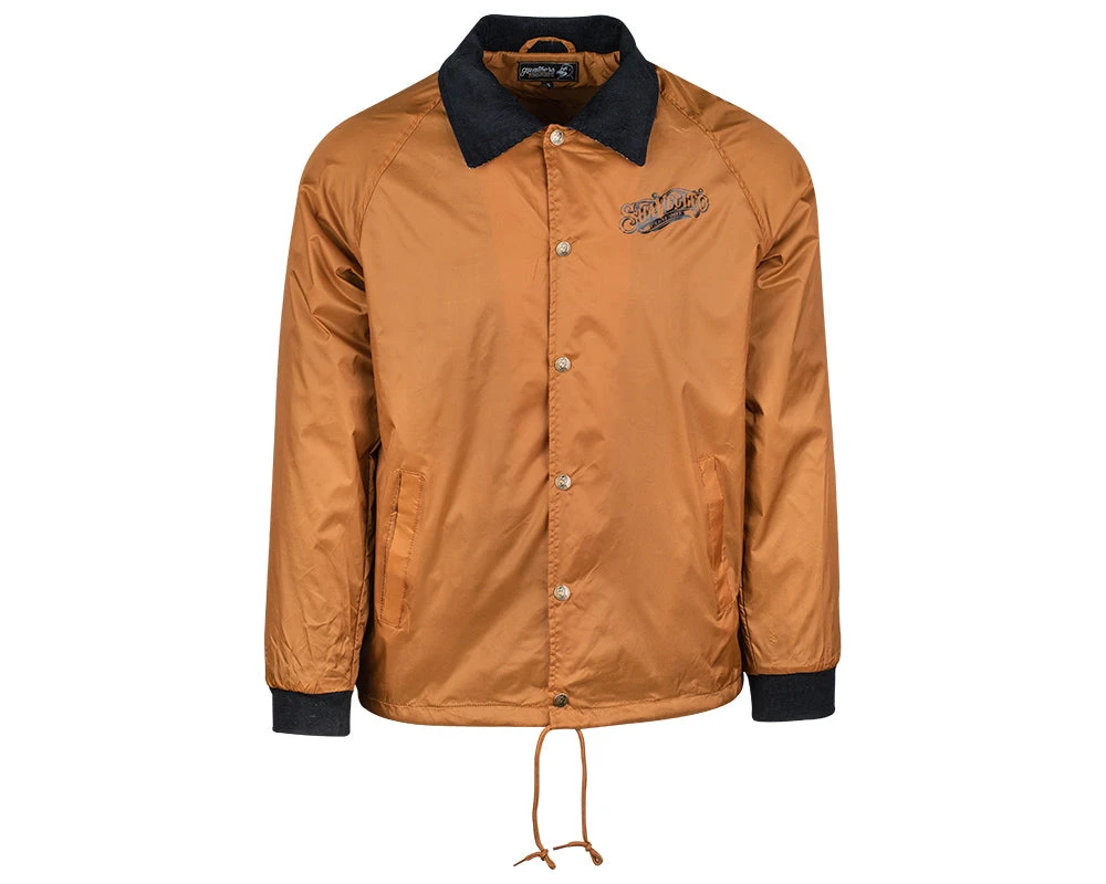 OG Flannel Lined Windbreaker - Orange 4 OG Flannel Lined Windbreaker - Orange - Image 2