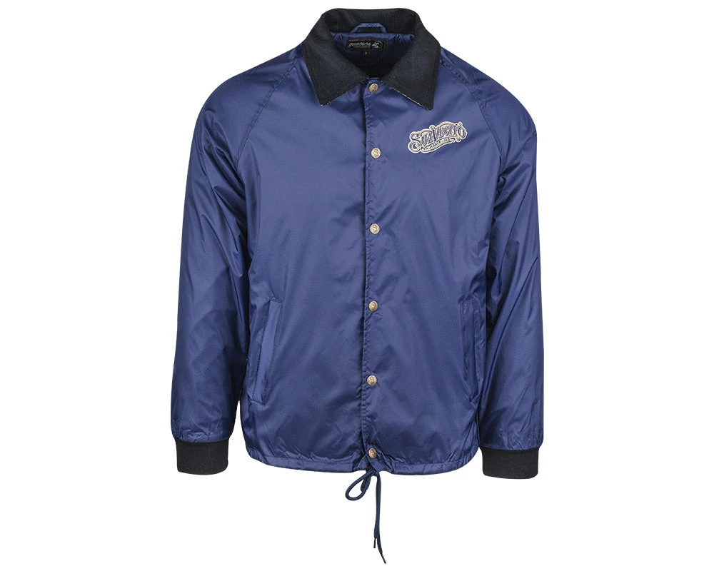 OG Flannel Lined Windbreaker - Navy 4 OG Flannel Lined Windbreaker - Navy - Image 2