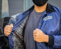 OG Flannel Lined Windbreaker - Navy 8 OG Flannel Lined Windbreaker - Navy -Personal Care Products Shopify OG Flannel Lined Windbreaker 4