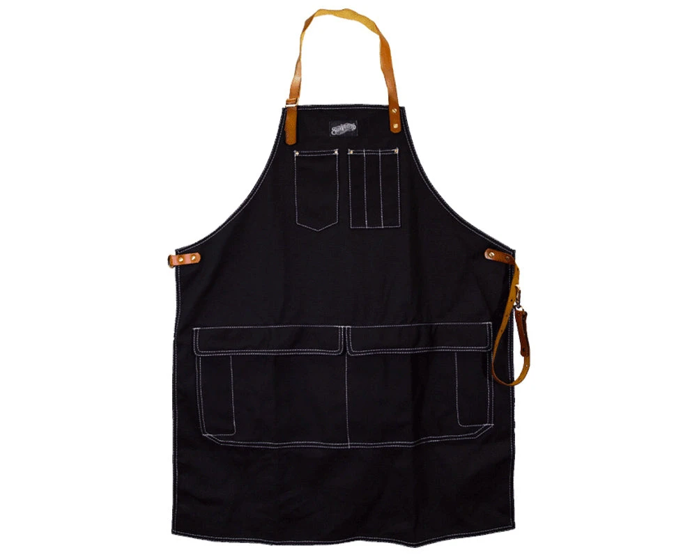 Work Apron Long - Black 3 Work Apron Long - Black