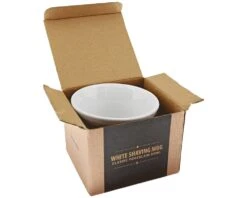 Premium Blends Shave Mug 16 Premium Blends Shave Mug -Personal Care Products premium blends white shaving mug box open