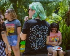 Hair Club Tee - V-Neck -Personal Care Products suavecita hair club tee lifestyle