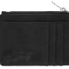 Zipper Card Holder Wallet - Black