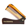 Deluxe Folding Handle Comb - 6.5" -Personal Care Products suavecito deluxe folding amber comb front medium folded