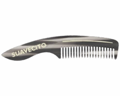 Deluxe Handle Beard Comb - Black