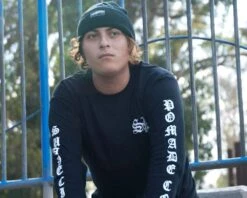 Old E Tee - Long Sleeve -Personal Care Products suavecito old e long sleeves tee lifestyle