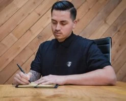 Suavecito Polo Shirt - Black -Personal Care Products suavecito polo shirt black lifestyle