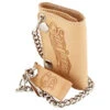 Men's Tri-Fold Chain Wallet - Natural -Personal Care Products suavecito tri fold chained wallet natural chain