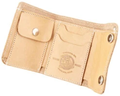 Men's Tri-Fold Chain Wallet - Natural 10 Men's Tri-Fold Chain Wallet - Natural -Personal Care Products suavecito tri fold chained wallet natural open